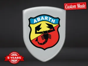 Fiat Abarth Logo Silicona Auto Universal Alta Calidad Profesional